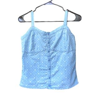 Disney Denim Corset Style Top